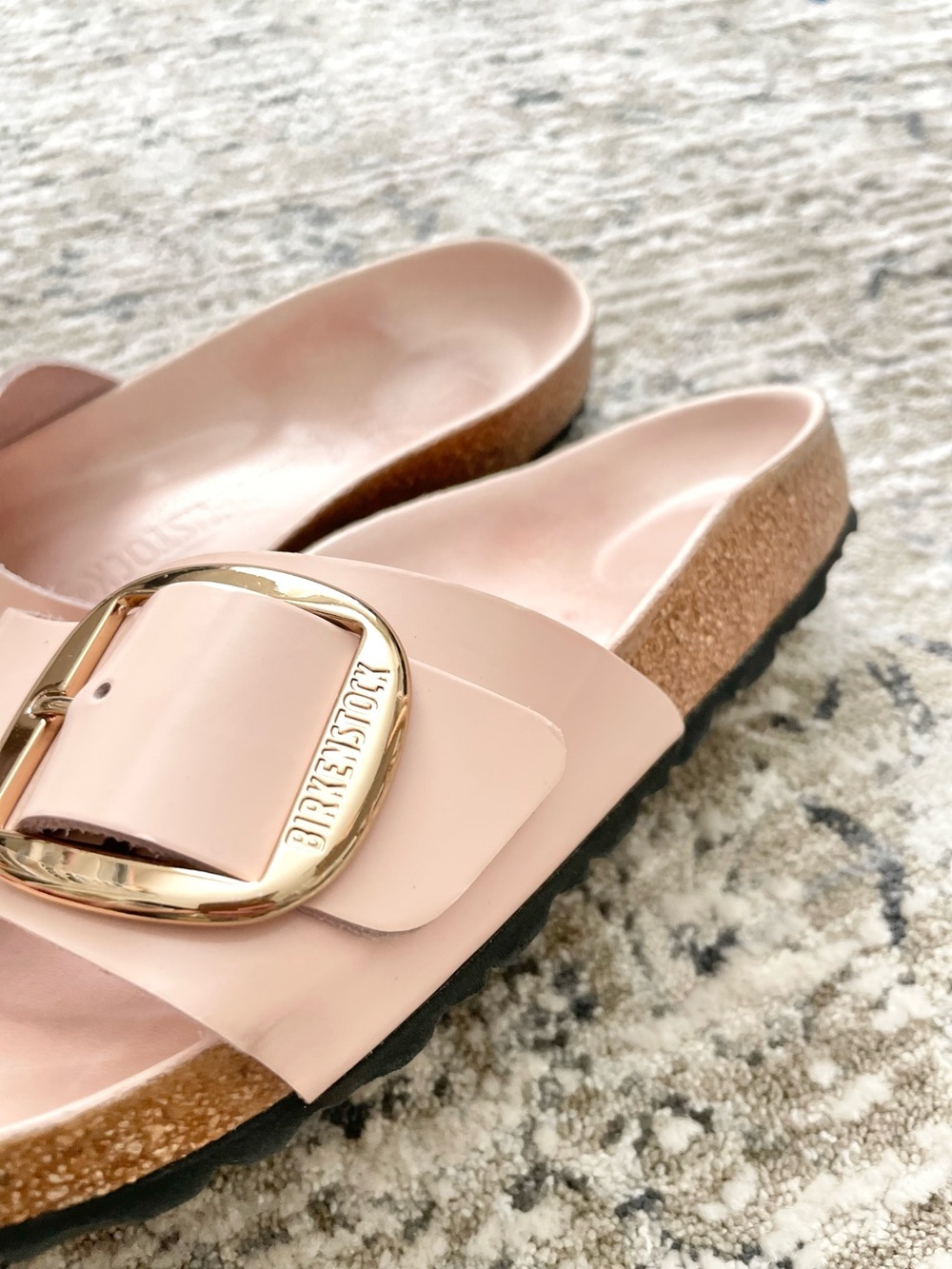 Birkenstock Madrid Big Buckle Slide Sandals 38 Size 7 Pink - Picture 3 of 9
